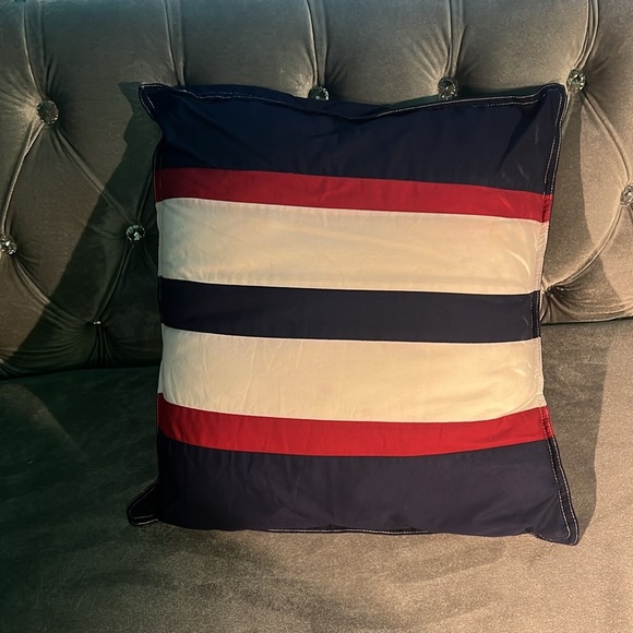 Tommy Hilfiger Striped Pillow - Red, White, and Black - Picture 6 of 10